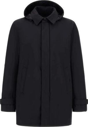 Herno Parka Lungo 2-Layer Windstopper - Heren - Parka Jassen - Zwart - 2XL - Polyester - Jassen