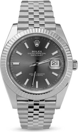 Rolex Pre-owned Rolex Datejust Automatic Chronometer Grey Dial Mens Watch 126333 GYSJ