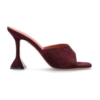 Amina Muaddi Dames, Schoenen, Paars, Maat: 36 EU Leer
