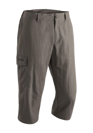 Maier Sports Caprihose MAIER SPORTS Jens, Herren, Gr. 66, Normalgr&ouml;ssen, braun (schlamm), 100% Polyamid, Hosen Caprihose, kurze Hose Herren, luftige Wanderhose, le