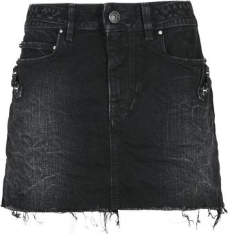 Balenciaga Mini Denim Rok - Dames - Spijkerrokken - Zwart - S - Denim - Rokken