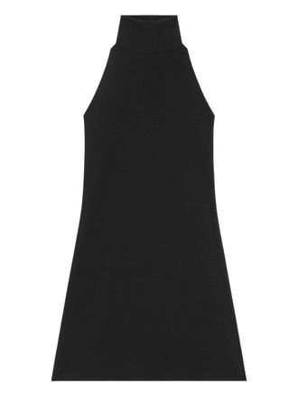 Courr&egrave;ges A-Line Mini Dress With High Neck