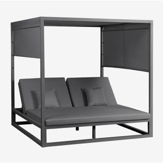 Sklum Letto balinese reclinabile in alluminio e tessuto Nasau SKLUM