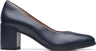 Clarks Freva 55 Court in Blue Leather