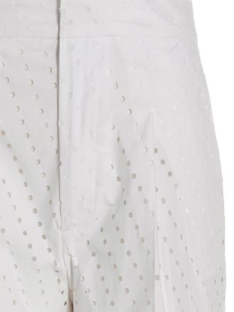 Nude Cotton Casual Womens Pants