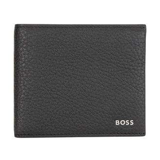 HUGO BOSS Crosstown Bi-Fold Leren Portemonnee (Marine)