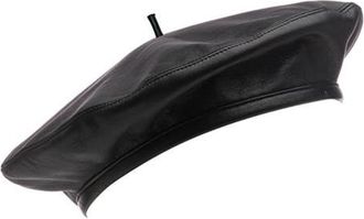 Eugenia Kim Carter Leather Beret in Black at Nordstrom