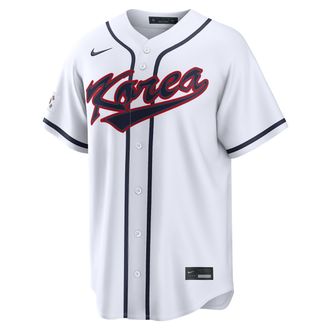 Nike Jung Hoo Lee Korea National Baseball Team 2026 World Baseball Classic Nike Mens Stadium Jersey in White | RE260GZUW3K-AGE