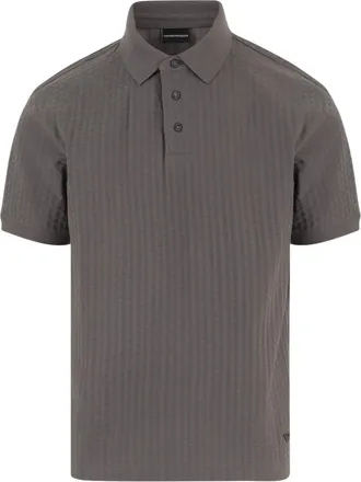 Emporio Armani Taupe Shirt Collar Polo