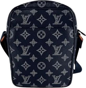 Louis Vuitton Pre-owned Vintage Canvas Shoulder Bag - Heren - Vintage Schoudertas - Blauw - ONE Size - Vintage