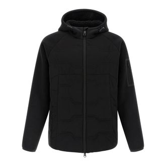 HUGO BOSS Hole19 Hybrid Fleece Jacket - male - Hugo - Winter Jackets - Black - S - Jackets