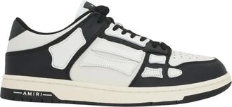 Amiri Schoenen, Heren, Zwart, 40 EU, Leer, Skel Top Lage Sneakers