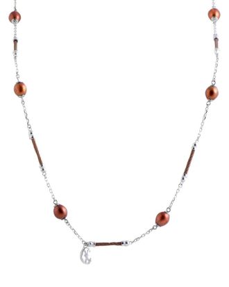 Charriol Stainless Steel Pearl Necklace