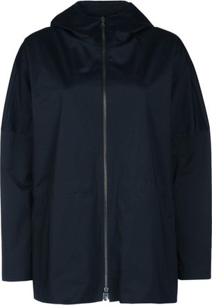 Harris Wharf London Women Hooded Drawstring Jacket Light Technic