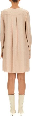 Fendi Crepe V-Neck Dress - Ivory