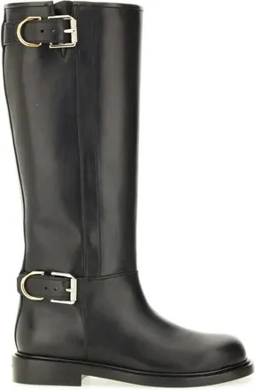 Givenchy Schoenen, Dames, Zwart, 37 EU, Leer, Voyou Flat Boots