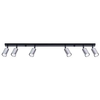 Sollux Lighting L&aacute;mpara de techo negro/cromo acero alt. 19