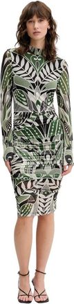 Farm Rio Abito Midi a Maniche Lunghe con Fantasia Floreale - - Dresses - Donna - Multicolore - M