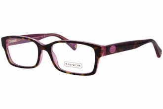 Coach Womens Brooklyn Eyeglasses In Tortoise Pink