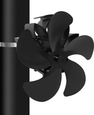 OEM Ventilador De Estufa De Le&ntilde;a, Ventilador De Estufa De Le&ntilde;a Magn&eacute;tico De 5 Aspas, Ahorro De Energ&iacute;a Y Silencioso Para Estufas De Le&ntilde;a, Chimeneas Y Hoga