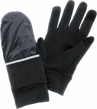 Brooks Unisex Drift Running Glove In Black/asphalt