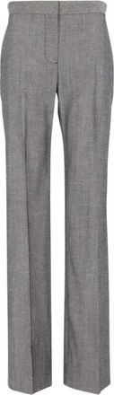 Stella McCartney Pantaloni dritti a righe diagonali - - Trousers - Donna - Grigio - S