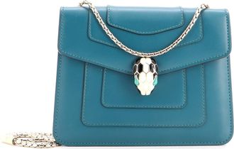Bulgari Serpenti Forever Square Shoulder Bag Leather Small