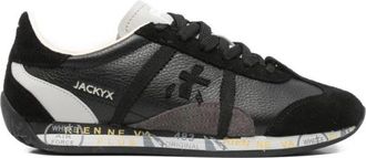 Premiata Jackyx 25 8224 - Dames - Sneakers - Zwart - 37 EU - Leer - Schoenen