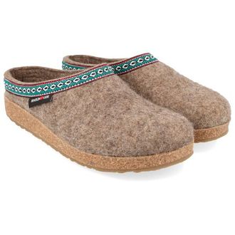 Haflinger Grizzly Franzl H&uuml;ttenschuhe - Unisex | braun/beige