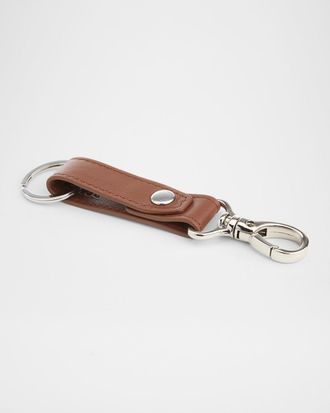 Royce Leather Monogrammed Leather Valet Key Chain