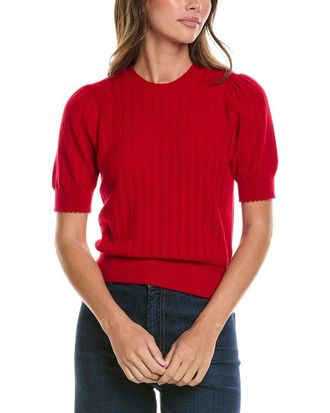 Frame Denim The Ladder Pointelle Cashmere Sweater