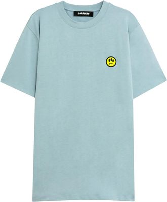 Barrow T-shirt con stampa smiley - Blu