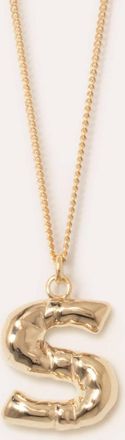 Completedworks Womens Plated S Pendant With Chain Necklace In Gold