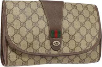 Gucci Pre-owned Clutches, female, Beige, Size: ONE SIZE Pre-owned Plastic Clutch