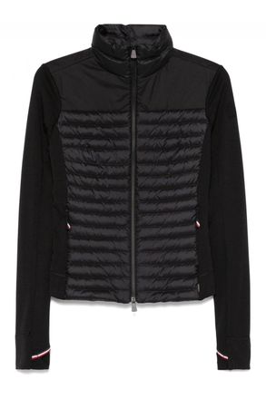 Moncler WOMENS HYBRID CARDIGAN Size: L, colour: BLACK