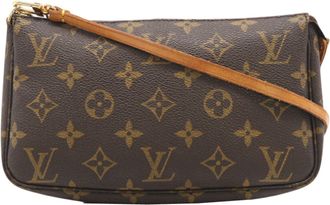 Louis Vuitton Brown Coated Canvas Pouch (Pre-Owned)