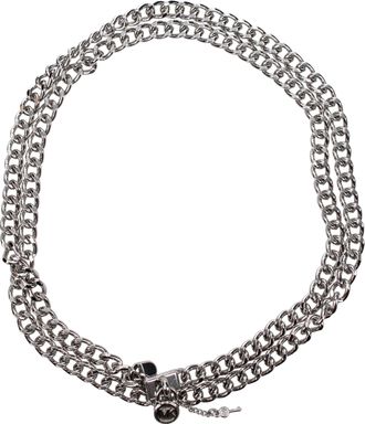 Michael Kors Damess Zilveren metalen riem