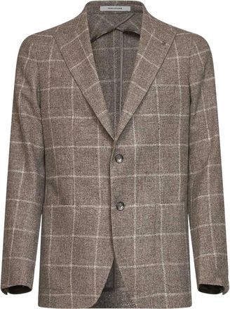 Tagliatore Enkelrijige Blazer - Heren - Blazers - Bruin - XL - Wol - Jassen