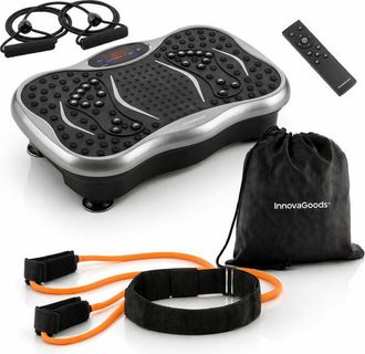 InnovaGoods Pack Plataforma Vibrante - Innovagoods - Vivflow Innovagoods - 99 Niveles - Altavoz Bluetooth - Bandas De Resistencia