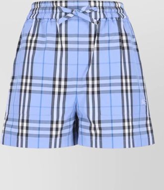 Burberry checked tailored shorts straight cut design