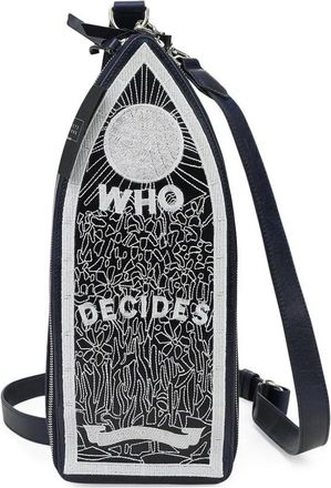 Who Decides War by Ev Bravado Crossbodytas met borduurwerk - Blauw