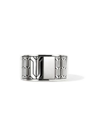 John Hardy Icon 50 Signet Ring in Silver at Nordstrom, Size 11
