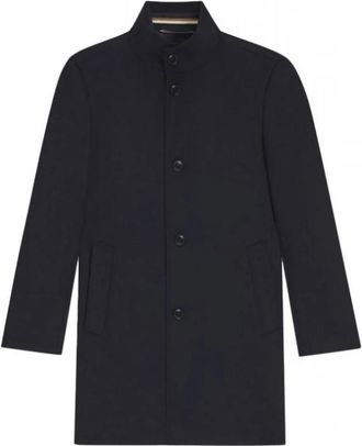 HUGO BOSS Jassen, Heren, Blauw, XL, Wol, H-Hyde Coat