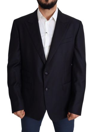 Dolce & Gabbana Black Wool Single Breasted NAPOLI Mens Blazer