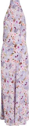 Balmain Poppy Floral-print Silk Midi Dress - White - 40 (UK12 / M)