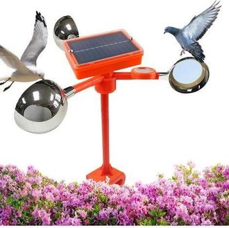 No Brand Solar Bird Repeller - Rotating Device, Pigeon Controller For Warehouse Lawn, Solar Powered Trap With 360 Degree Coverage, Outdoor Supplies, Garden Rep