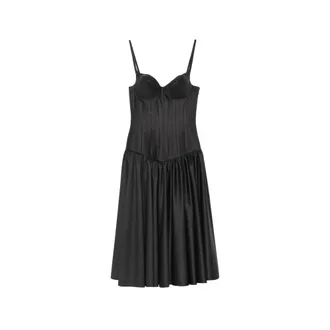 Jean Paul Gaultier Conic-cup Sleeveless Midi Dress