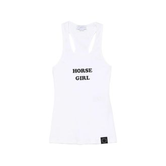 Stella McCartney White Scoop Neck Top