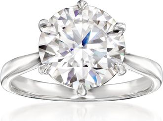 Ross-Simons Moissanite Solitaire Ring in Sterling Silver