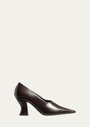 Khaite Colleen 75MM Glazed Leather Pumps